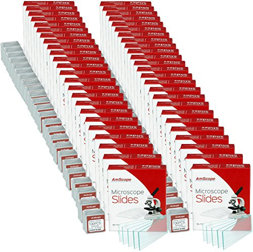 AmScope - Blank Glass Microscope Slides - 72 pcs (x50 units) - 50 Count Multi-Pack - BS-72P-100S-22X50