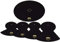 Meinl Cymbals Cymbal Mute Schlagzeug Becken Dämpfer Set 14, 16, 18 und 20 Zoll (35,56-50,80cm) für geräuscharmes Üben Zuhause – Drumset Zubehör, Schwarz (MCM-14161820)