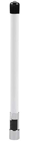 ASHATA Antenne Dual Band UHF/VHF 400-500MHz/130-174MHz, Radio Portable 22cm Avec Connecteur UHF/Pl259 Pour NL-350 (Blanc)