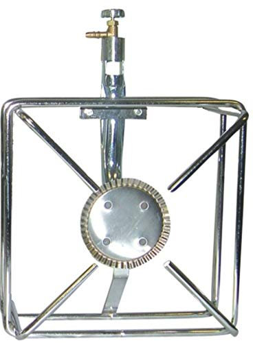Il Campo FORNELLONE 2,5Kw A Gas BOMBOLA CM 20 X 20 Telaio Cromato da MM 8 FERR 268035
