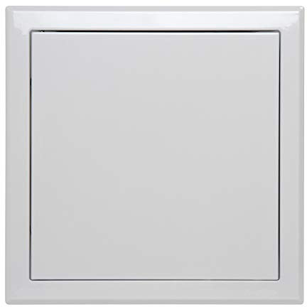 Semin A03617 Trappe de Visite Métallique Laquée Blanche 200 mm x 200 mm pour l'Accès aux Gaines Techniques et Conduites