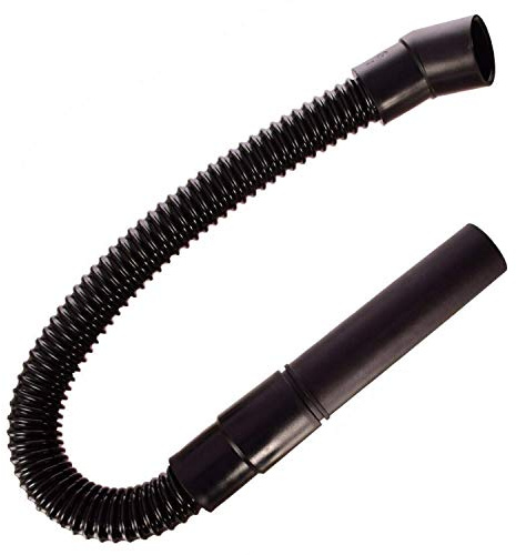 Techkar Saugschlauch für KARCHER BD/BR 530 - Schwarz, Synthetischer Gummi, 850mm, 32mm Durchmesser, Gerade & Gebogene Muffe