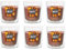 Duft-Kerzenglas 65/70 mm Set 6 Stk. Duftglas Duftkerze Duftkerzen-Glas Teelichter Duftlichter Sandalwood