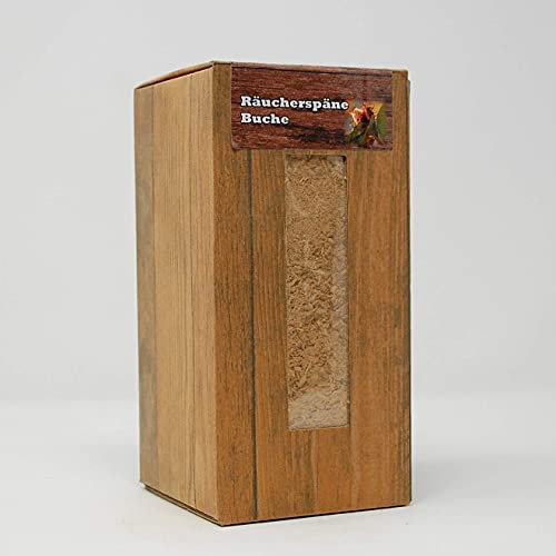 Landree Räucherspäne fein, Buche - Box 1,5 Liter für Grill, Smoker, Räucherofen