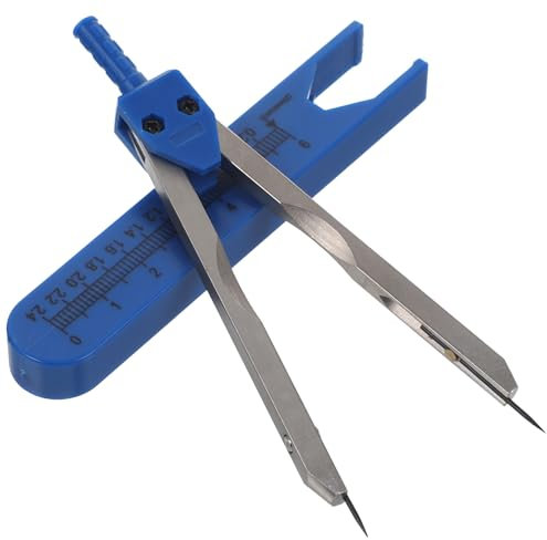 iplusmile Caliper Metall Bremssattel Arzt Messschieber Medizinisches Messgerät mit Lineal Messwerkzeug zur Messung von Elektrokardiographen(Blau)