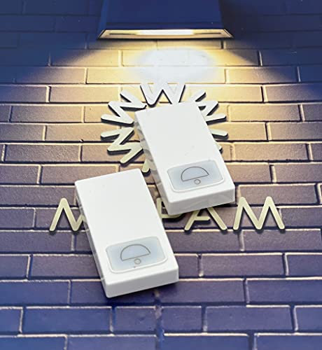 COPERCHIO COVER PULSANTE Campanello per frutti compatibili con Vimar Plana Bianco 2 pezzi