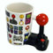 Tasse avec anse manette Joystick Gamer Over mug jeux vidéo Ebiz Céramique 400 ml Rond Contrôleur de jeu 1 unité Maison Coffee Cup Mug