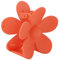 Pince à Cheveux Fleur Grand Antidérapant Mat Mignon Attrape-cheveux Barrettes Pinces à Mâchoires pour Femmes Filles Accessoires de Cheveux pour Cheveux Fins Normaux épais(Orange)