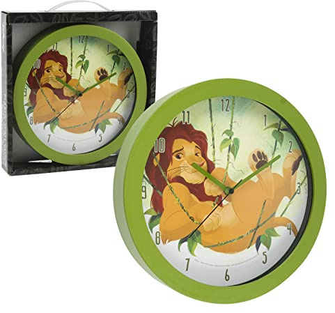 Disney Lion King Wall Clock- 9.5 inches, One Size, 62655