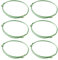 PandaHall 50 braccialetti coreani in corda di poliestere cerato regolabile, braccialetti dell'amicizia fatti a mano, braccialetti portafortuna, per donne e ragazze, verde chiaro