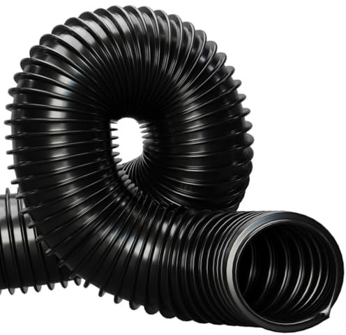 Flexibler Teichschlauch, 38 mm, schwarz, 2 m