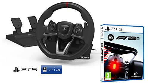 PS4 PS5 Lenkrad und Pedale Sony Playstation Orig. lizensiert F1 2022 PS4/PS5/PC [Neues Modell kompatibel mit PS5] + F1 2022 Formula 1 2022 [PS5]