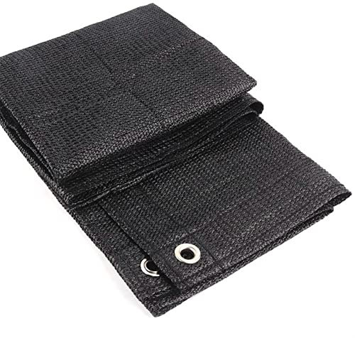 FOMNKKN dauerhaft Outdoor Black Anti. -Uv dhpe. Sun Shade Net Home Balkon Screen Gartenzaun Netting Mesh Stoff Pergola Canopy Sunshade Net (Color : 100cm Eyelet Space, Size : 1.2m x 2m)