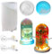 Yayatty Moldes de Resina de Silicona, Cilíndrico Molde de Resina Epoxi, Soporte para Molde Silicona Resina con Luz de Alimentación USB para Regalos Hechos a Mano, Decoración Del Hogar