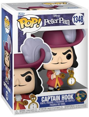 Funko Pop! Disney: Peter Pan 70th - Captain Hook - Vinyl-Sammelfigur - Geschenkidee - Offizielle Handelswaren - Spielzeug Für Kinder und Erwachsene - Movies Fans - Modellfigur Für Sammler