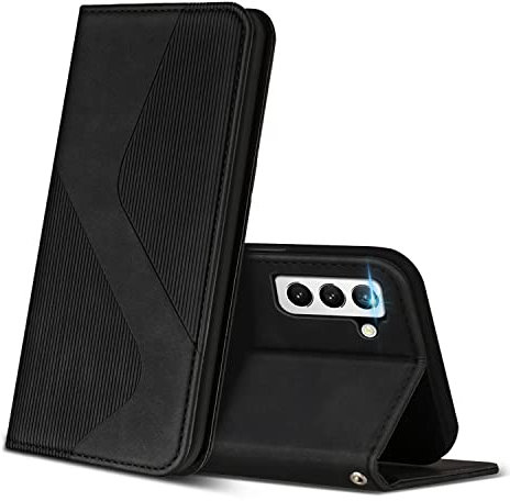 ZONNAVI Cover per Samsung Galaxy S21 Plus 5G, Flip Custodia Pelle PU con [Slot Cart] [Supporto Stand] [Magnetica], Cover a Libro Portafoglio per Samsung Galaxy S21 Plus 5G (Nero)