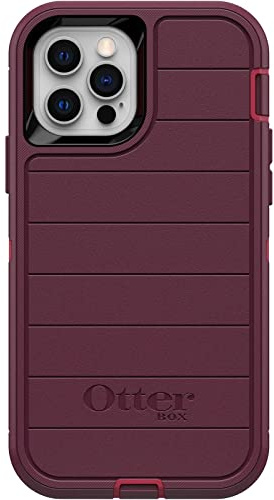 OtterBox Defender Series Case for iPhone 12 & iPhone 12 Pro (Only) - Case Only - Microbial Defense Protection - Non-Retail Packaging - Berry Potion (Raspberry Wine/Boysenberry)