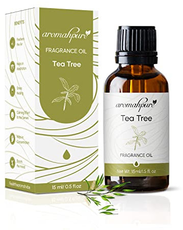 Aromahpure Fragrance Oil | 15 ml | Tea Tree Aroma Oil for Home Fragrance | Best for Aromatherapy | Helps in Meditation | Used in Diffusers, Candles, Air Fresheners, Soaps, IFRA Certified