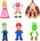 Super Tortendeko Figuren, 6 Stück Minifiguren für Kuchendekoration, MiniFiguren Tortendeko, Cupcake Figures Toys, Figuren Set, Birthday Figures Model Cupcake Topper, Cartoons Kuchen Topper