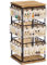Emfogoo Earring Storage Organiser,Earring Holder with Wood Base,48 Hooks Earring Organiser for Women Girls Gifts, Earring Display Stand for Earrings,Ear Stud,Bracelets(Rustic Brown)