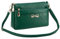 FULEI Damen-Handtaschen, Schultertaschen, klein, quadratisch, weiches PU-Leder, Umhängetasche, elegante Schmetterlings-Dekoration, Mattgrün