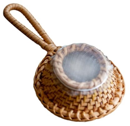 NAMOARLY Filtre Passoire à Thé Avec Anse Diffuseur De Thé Passoire à Thé En Bois Passoire à Thé Japonaise Passoire à Thé Chinoise Infuseur De Cuisine Théière Métal Vignes D'automne Café