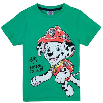 PAW PATROL Jungen T-Shirt mit Marshall 82003 grün, Größe 128, 8 Jahre
