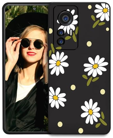 POUHYE Handyhülle für Xiaomi 12 Pro Hülle, Weiche Schlanke Silikon TPU Schutzhülle mit Kamera Schutz, Tough stoßfest Xiaomi 12 Pro Telefon Case Schwarz