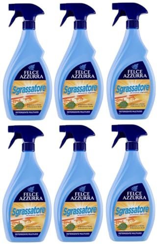 6er-Pack FELCE AZZURRA Sgrassatore Multiuso,Reinigungs-Spray mit Fettlöser,Reinigungsmittel 750ml