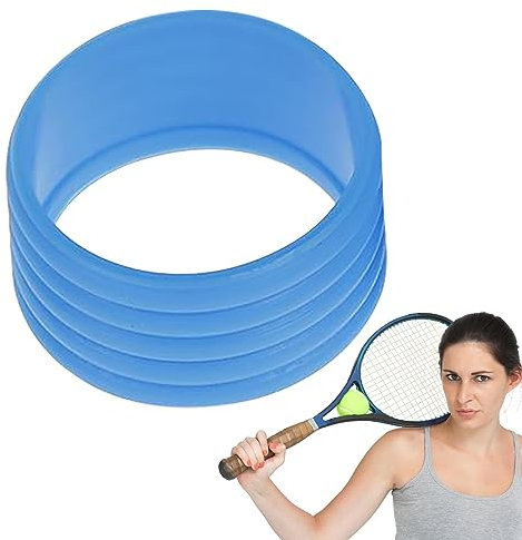 fanelod Tennisschläger-Griffbandring,Dehnbarer Tennisschläger-Griffband-Gummiring | Tennisschläger-Silikonring, Tennisschläger-Griffbänder, Tennis-Badminton-Schlägergriffe, Gummiring