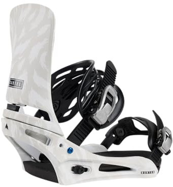 Burton Cartel Re:Flex Fixations de snowboard pour homme, gris/blanc, S