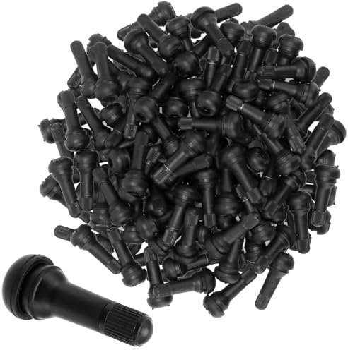 FUNSUEI 200 Stück TR413 Gummiventile, Gummi Ventile Autoventil, 20 x 45mm Ventile Reifen Snap-In Gummiventile für Meist Auto, Motorräder
