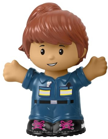 Little People Fisher-Price HNJ29 - Pezzo di ricambio per camion di rimorchio prescolare per garage e garage - Ricambio femmina meccanico autista camion rimorchio