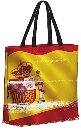 fifbird Flag of Maryland - Bolsa de mano estética para mujer, bolsa de compras con múltiples lados, bolsa de compras, escuela, oficina, playa, almuerzo, viajes, Bandera de España, Talla única
