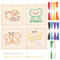 Montessori Fädelspiel Set, Fädelspiel mit 4 Tieren, Stickset für Anfänger, Sticken für Anfänger für DIY Kunst, Anfänger Stickerei Set mit Garn für Kinder, bastelsets für kinder ab 3 Jahren(insekten)
