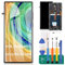 Incell - Schermo LCD di Ricambio per Samsung Galaxy S22 Ultra 5G per Samsung S22 Ultra LCD Display SM-S908B Touch Digitizer Assembly Kit di Riparazione con Telaio (Nero, Nessuna Funzione di Impronte