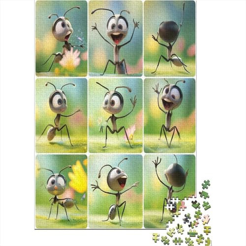 Ameisen Puzzle 1000 Teile,Puzzle Für Erwachsene, Impossible Puzzle, GesKükenlichkeitsspiel Für Die Ganze Familie,Puzzle Farbenfrohes,Puzzle-Geschenk,RaumdekoRatteion Puzzel 1000pcs (75x50cm)
