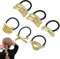 6 Pcs Hair Accessories,Metall Haarmanschetten,Haarspangen Damen,Haarschmuck Gold Women Hair Accessories,Haar Accessoires,Haarband aus Gummi,Haarmanschetten für Dickes,Dünnes,Lockiges Haar