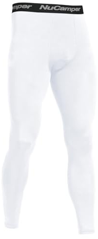 NuCamper Kompressionshose Herren Sport Leggings Laufhose Lang Tights | Schnelltrocknende Kompression Hose, Fußball Unterziehhose Herren, Atmungsaktive Funktionsunterhose Baselayer für Fitness