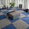 LXXW Plush Floor Tiles Mat 10pcs Plush Interlocking Foam Floor Mat, Square Foam Puzzle Mat, Soft Foam Carpet, Climbing Area Rug For Bedroom Living Room Interlocking carpet tiles(Gray+Navy Blue)