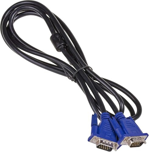 ZISONIX Câble VGA pour moniteur TV PC SUB-D mâle vers mâle Noir 1,8 m