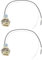 Create idea Lot de 2 douilles G9 en céramique pour ampoule LED halogène CFL Longueur de ligne 25,4 cm