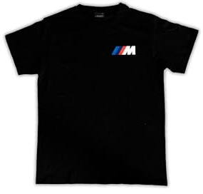 BMW M Performance T-Shirt Herren – Logo vorne rechts – 100% Baumwolle (M)