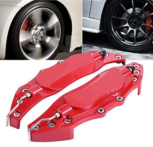 ZenithAur Brake Caliper Covers Aluminum Brake Caliper for 16-17 inch Wheel Caliper Universal Fit Automotive Exterior Styling Component (Red)