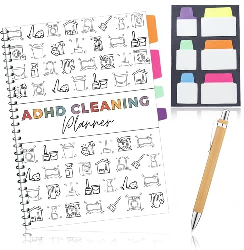 ADHD Cleaning Planner UK, ADHD Planner for Weekly & Monthly Household Cleaning Schedule, A4 Household Daily Cleaning Schedule and Checklist