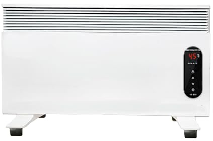 Miyacare Electric Panel Heater, 2000W Electric Space Heater with Adjustable Temperate, Convection Heater Wall Mounted & Free Standing, Convector Heaters for Home Low Energy, Smart Radiator, White
