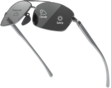 Myiaur Selbsttönend Sonnenbrille Herren Photochrome Polarisierte UV400
