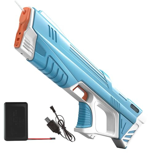 Mineup Wasserpistole Elektrisch Mit Wasseraufnahme, Automatische Elektrische Wasserpistole, Automatische Wasserspritzpistole Für Erwachsene, Wasserpistole Spielzeug Für Sommer Draussen Pool