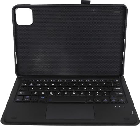 ZASCHMOY Funda para Teclado Mi Pad 6, Cubierta de PU de 11 Pulgadas con Teclado Bluetooth Magnético Extraíble y Trackpad, Función de Suspensión Automática (Black)