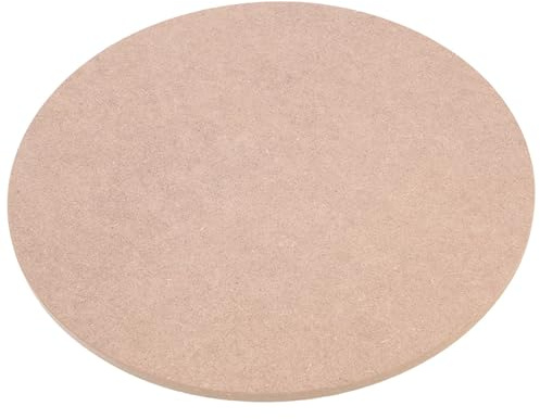 Milisten Tavola Base in Legno MDF 20 Cm per Scultura Ceramica, Disco Portatile per Tornio Argilla Bordi Arrotondati, Pannello Resistente alla Compressione per Essiccazione Opere Artistiche